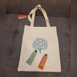 Crabtree & Evelyn Tote bag + 2 Hand Therapy